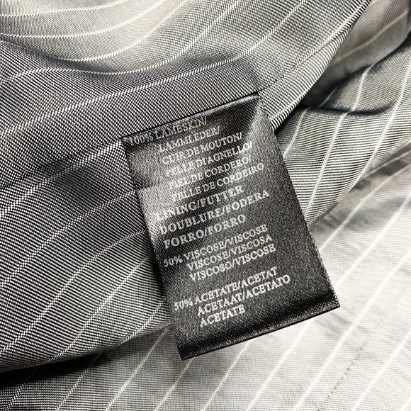 Armani Collezioni black lambskin leather jacket - Picture 2 of 4